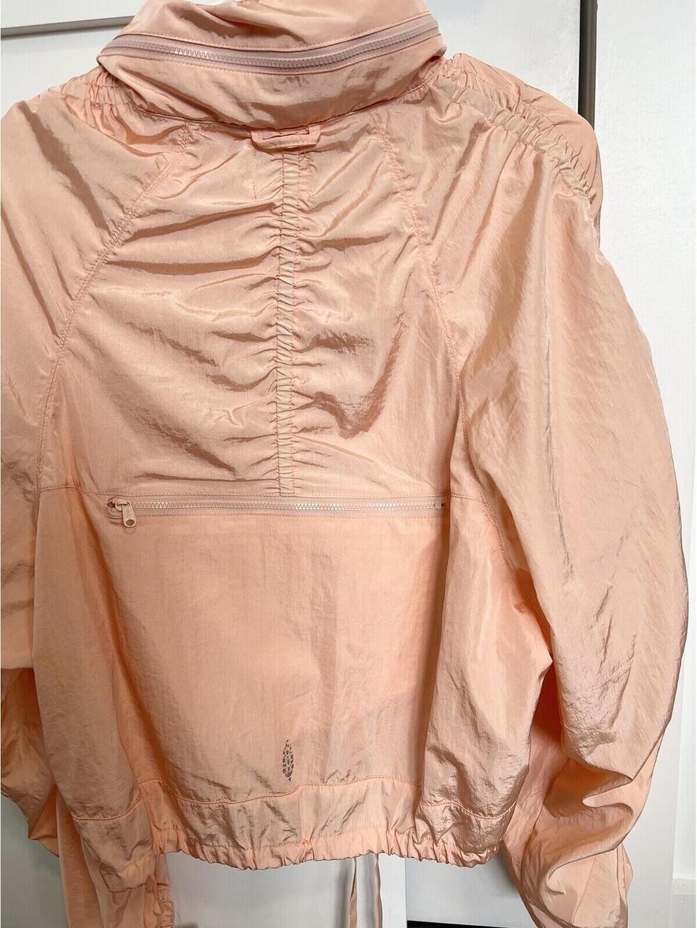 FREE PEOPLE $99 MOVEMENT WOMENS WAY HOME PACKABLE JACKET PEACHES SIZE SMALL NWT - Picture 4 of 7